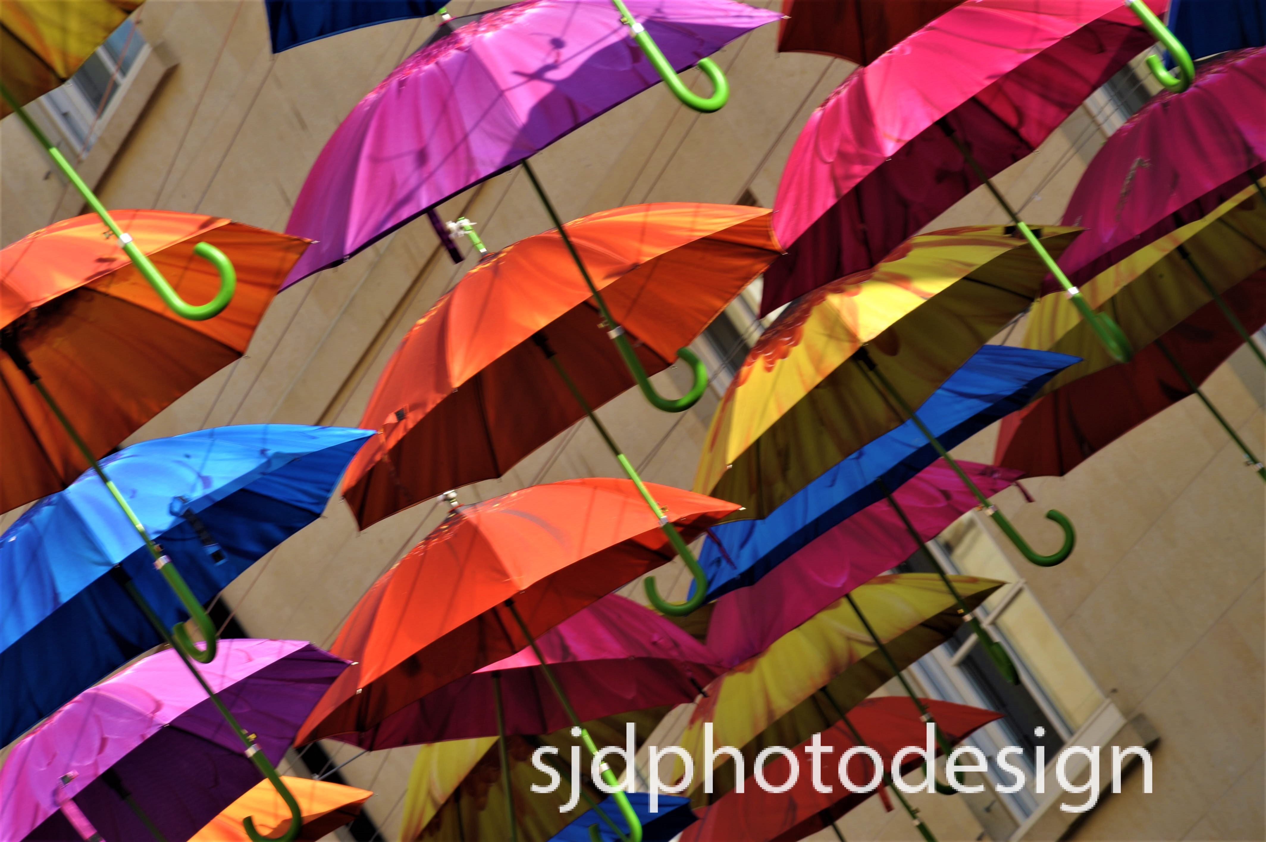 Raining umbrella